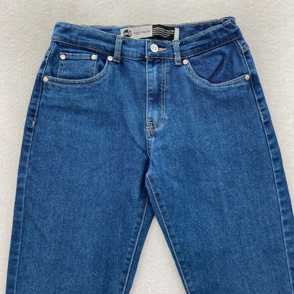 Levis Silver Tab Jeans Girls 16R Blue Mini Mom Denim Adjustable Waist High Rise - Picture 2 of 13